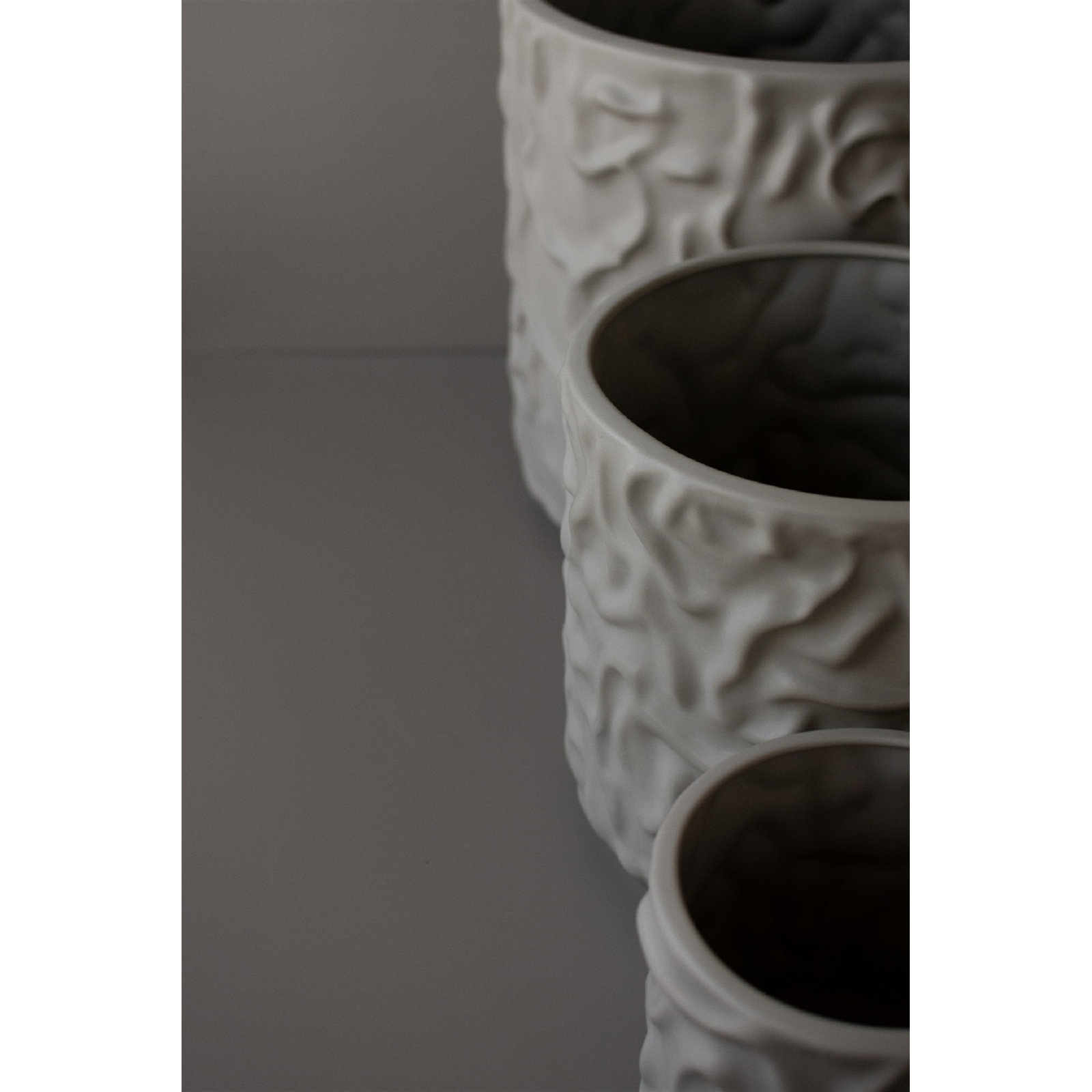 Ceramic Table Vase, White, 12.6" H x 4.75" W x 4.75" D