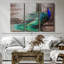 «Elegant Blue Peacock» sur toile-1363455292