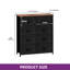Kohrs 8 Drawer 85.6Cm W chest of drawers with Steel Frame & Wood Top-1026259984