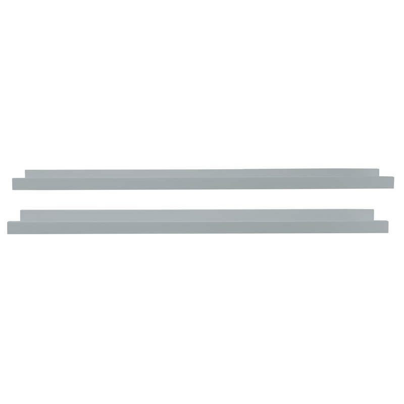 Deux tablettes flottantes Kaylen, Gris nuageux