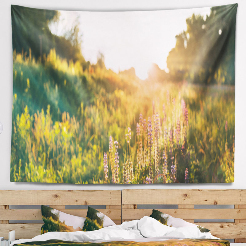 Tapisserie Blooming Blooming of Wild Flowers, H 50 po x l 60 po