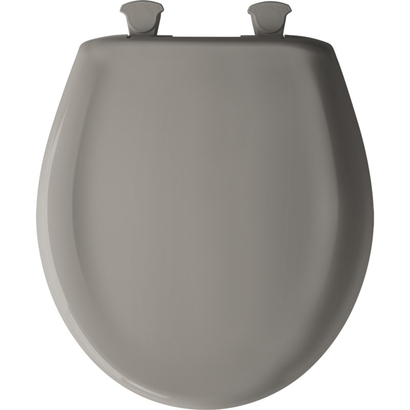 Round Toilet Seat and Lid, Light Mink