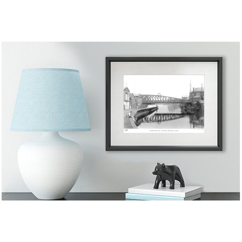 Northwich, Swing Bridge 1900 - Single Picture Frame Print, 45cm H x 60cm W x 2.3cm D