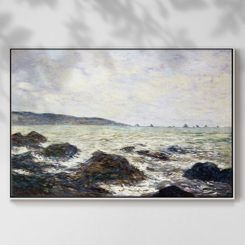 Côte de la Normandie, H 37 po x l 25 po x P 2 po, Blanc