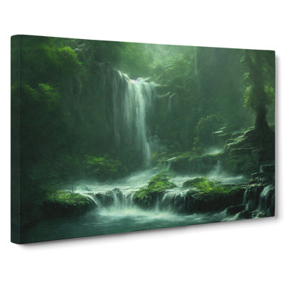 Traditional Waterfall - Wrapped Canvas Print