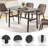 47"W Rectangular Kitchen Room Table-145527923-145527919