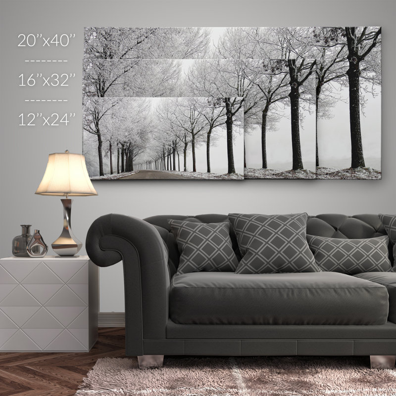 " Winter Curve ", 16" H x 32" W x 1.5" D