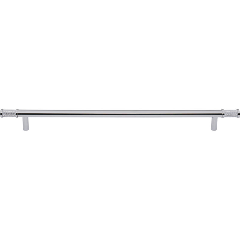 Burnham Bar Pull, Polished Chrome, 3 3/4" Center To Center
