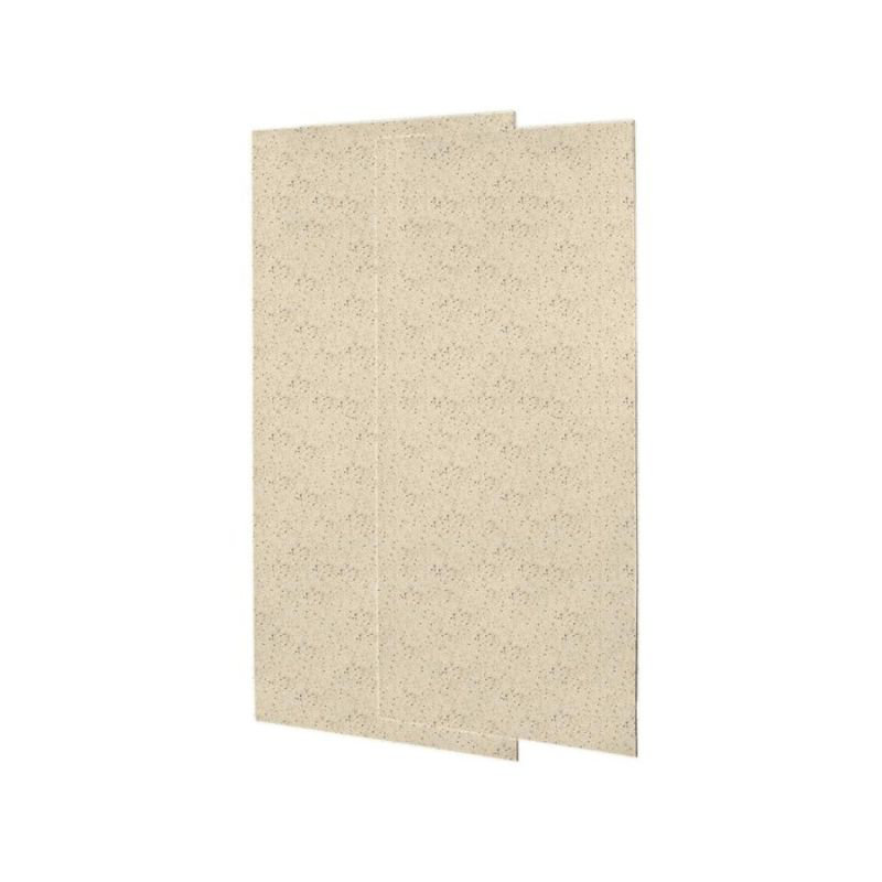 Solid Surface Two Panel Shower Wall, Tahiti Desert, 72" H x 36" W x 0.25" D