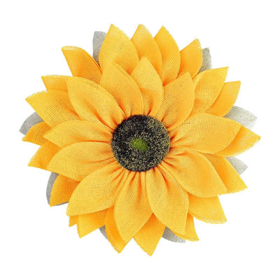 16.5" Artificial Sunflower Decor Sunflower Wreath For Front Door Rustic Burlap Garland Bee Festival Welcome Sign Farmhouse Decor, F