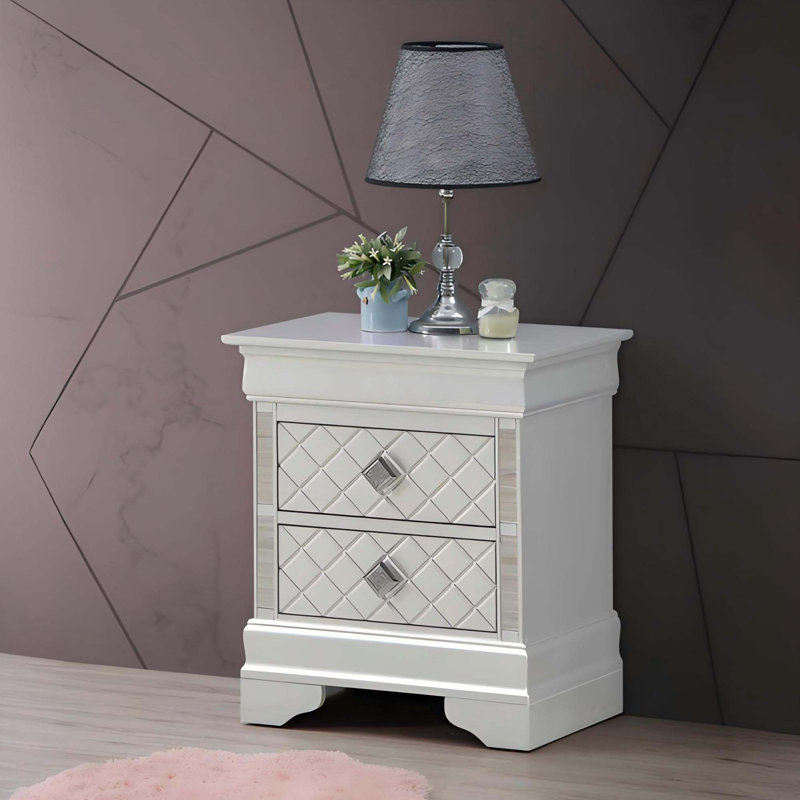 Table de chevet sophistiquée pour la chambre à coucher, Champagne