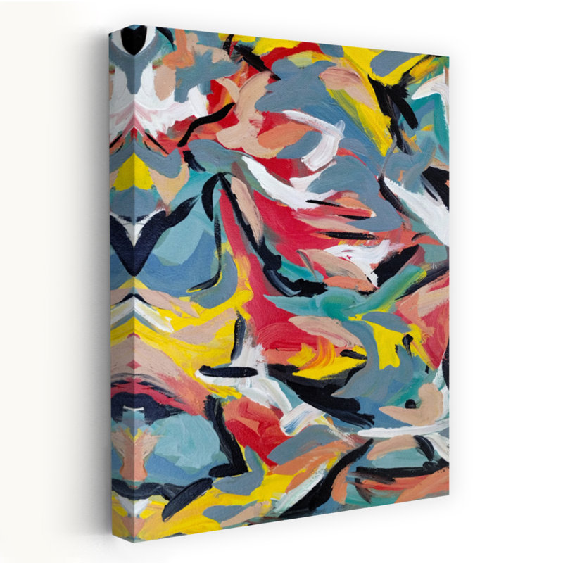 Contemporary Art Abstract Bold Contemporary Wall Art by Michael Cross - Wrapped Canvas Print, 45.72 cm H x 30.48 cm W