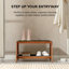 Premium Solid Wood Boot Tray Stand with Natural Coir Mat - Entryway & Mudroom Shoe Organizer-656731859-656731860-669507407