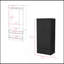 Armoire ferme, chambre à coucher, noir-1423607514