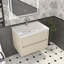 Meuble-lavabo simple 29,5 po avec plateau en acrylique Hoehne-838389646