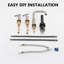2-handle Bathroom Faucet with Drain Assembly-96327391