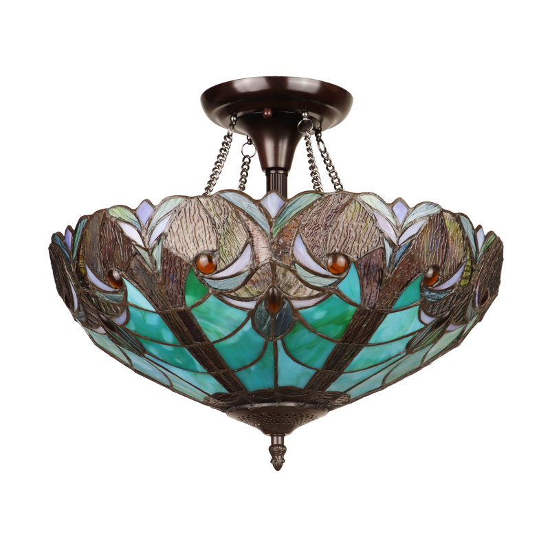 Zareh Glass Semi Flush Mount