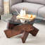 Table basse ronde en verre, table basse unique au design moderne de 33,4 po.-889451840