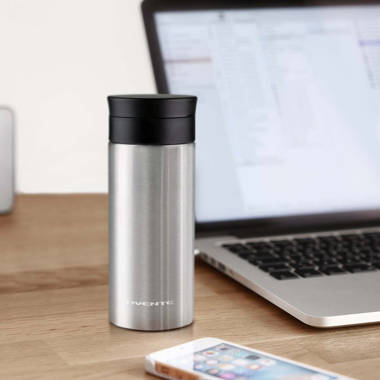 Ovente Vacuum Insulated Stainless Steel Travel Mug with Fruit Infuser