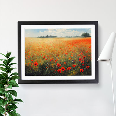 Poppy Field Watercolour Vol.4 - Single Picture Frame Print