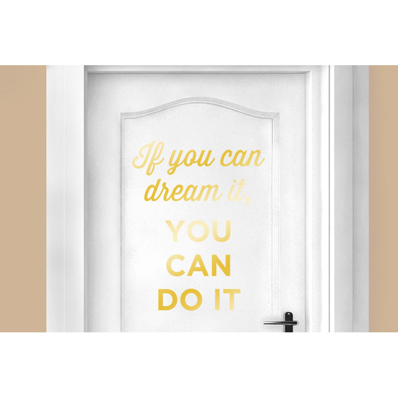 Wall Decal, Shiny Gold
