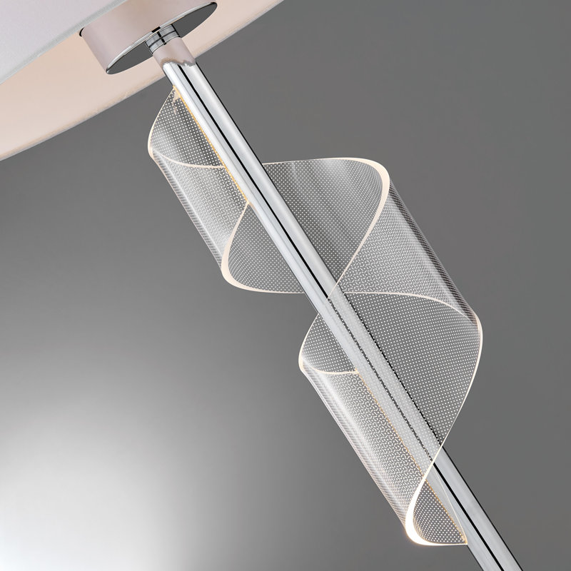 60'' Chrome Traditional Floor Lamp