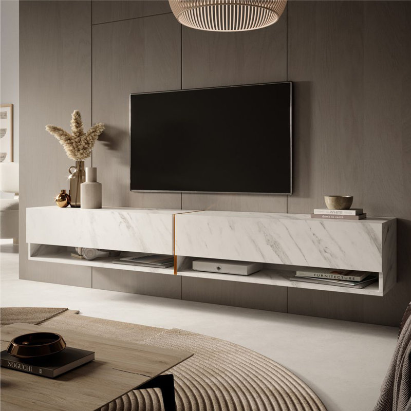 Ameetha TV Stand for TVs up to 75", White