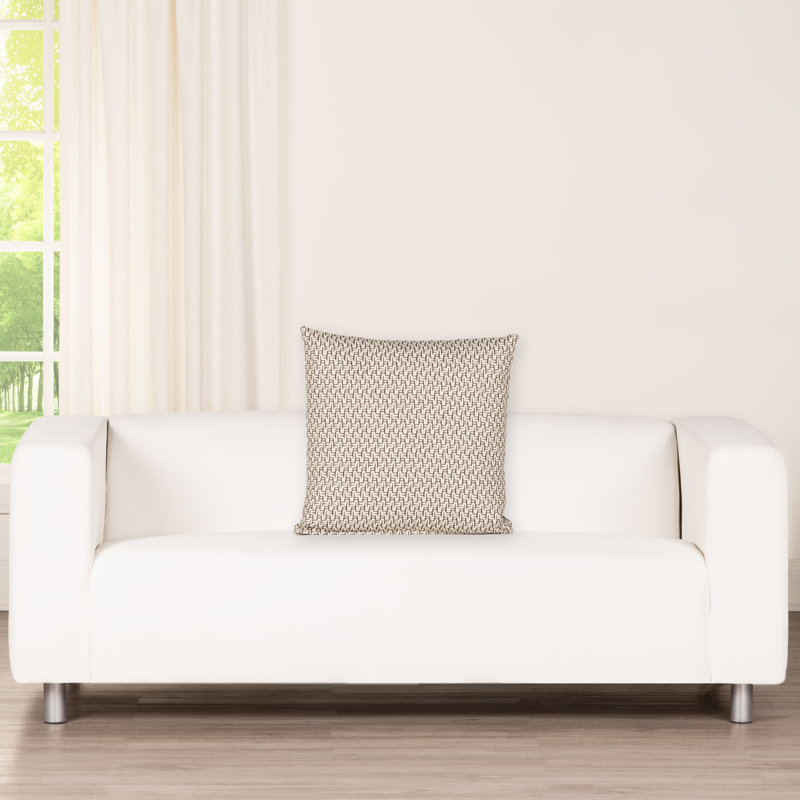 Coussin décoratif Cascade, Carré 30 po, Polyester, Gris