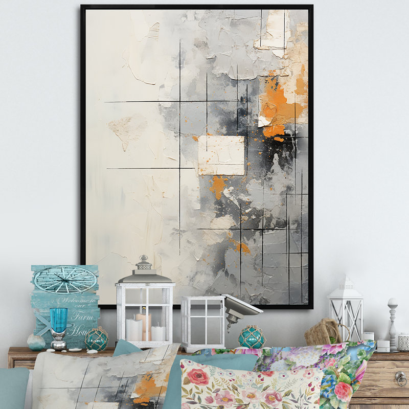 Simple Winter Landscape I - Print, Black Floater Framed, 40" H x 30" W x 1.5" D