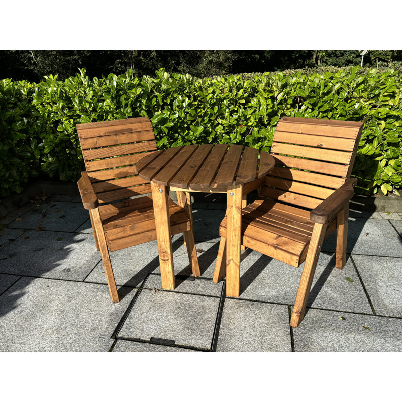 Belicia 2 - Person Solid Wood Dining Set
