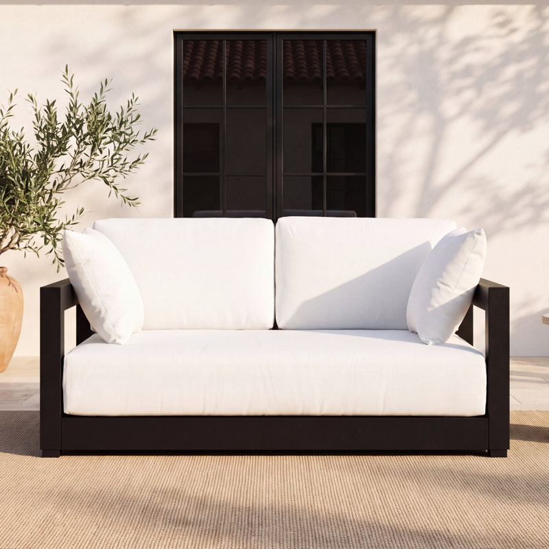 Melrose 52.75" Wide Loveseat with Cushions