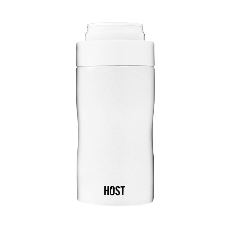 Stay-Chill Slim Can Cooler, 6" H x 3" W x 3" D, White