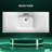 Solid Surface 49" Single Bathroom Vanity Top In White Bathroom Countertop With Sink