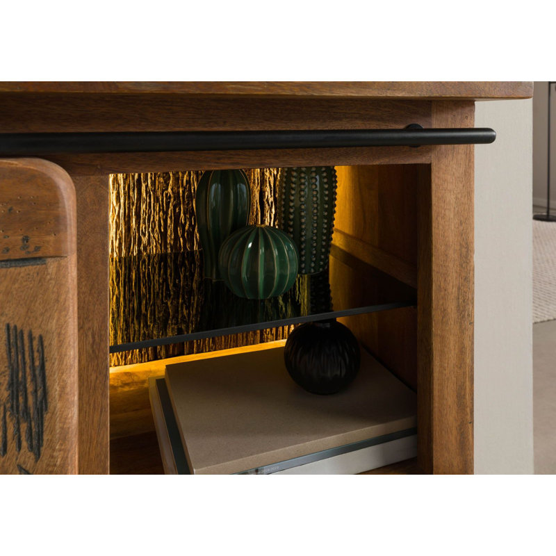 RAILWAY LUX 90cm Solid Wood Sideboard