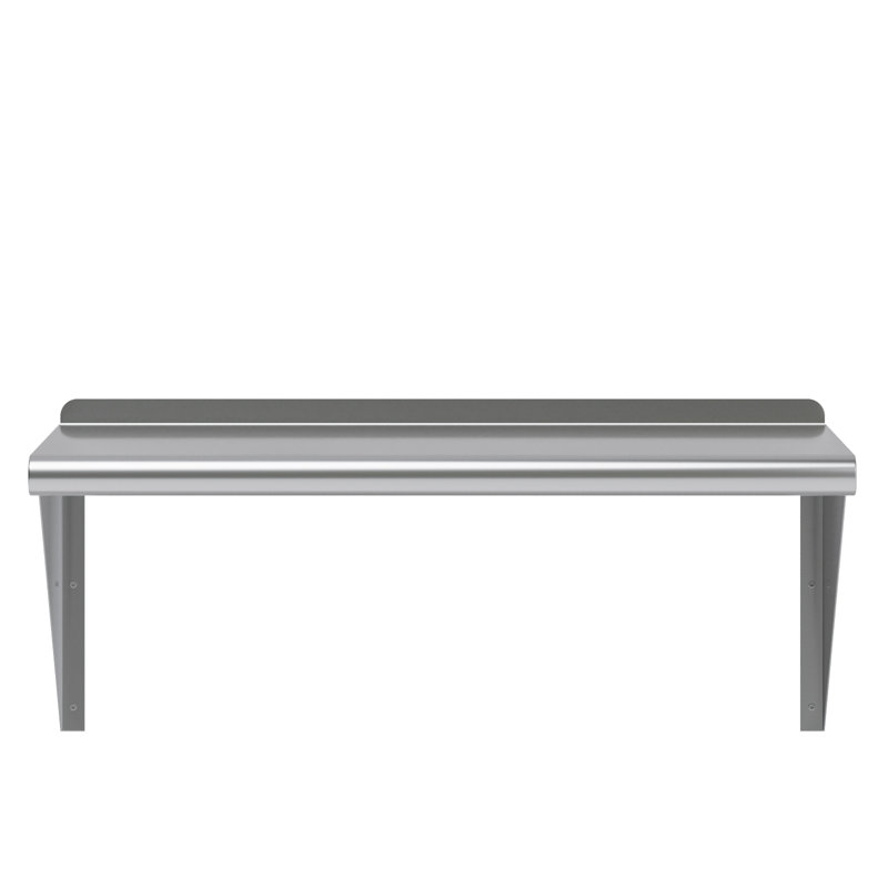 Tablette murale en acier inoxydable, H 13 po x l 30 po x P 14 po