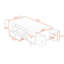 Table basse moderne avec tiroirs, tablettes cachées-2140790895