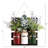16'' Faux Pine Plant in Wood Jar