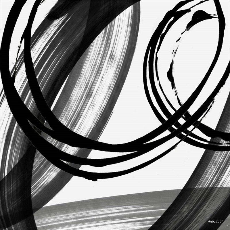 «Black and White Pop I» par Dan Meneely, art mural encadré