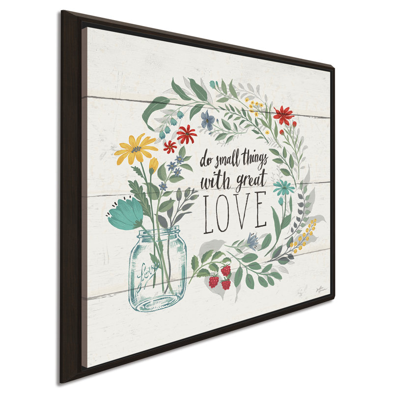 " Blooming Thoughts IV ", 39.5" H x 39.5" W x 2" D, Espresso Floater Frame