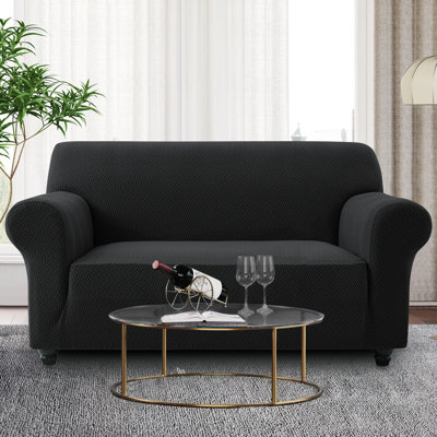 Spandax Sofa Cover Quilted Anti-Slip Couch Protector with Adjustable Strap