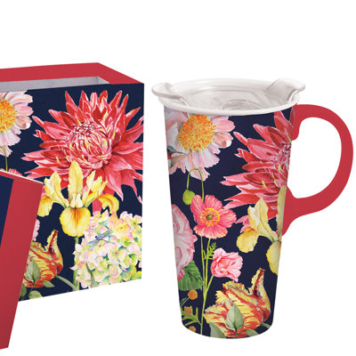 Cypress Home Earthenware Travel Mug
