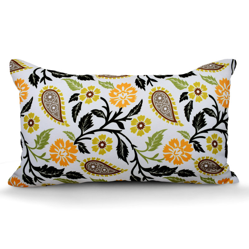Coussin intérieur/extérieur Floral, Jaune floral