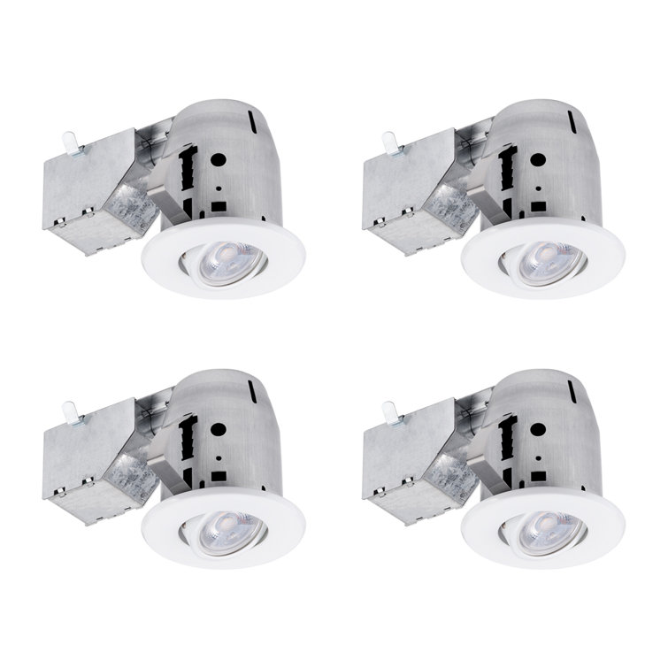 Dhima 3.75'' 3000K 5.5 Watt Dimmable Air-Tight IC Rated Recessed Lighting Kit