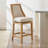 Ellis Solid Wood Upholstered Swivel Counter and Bar Stool-129346717-129346714