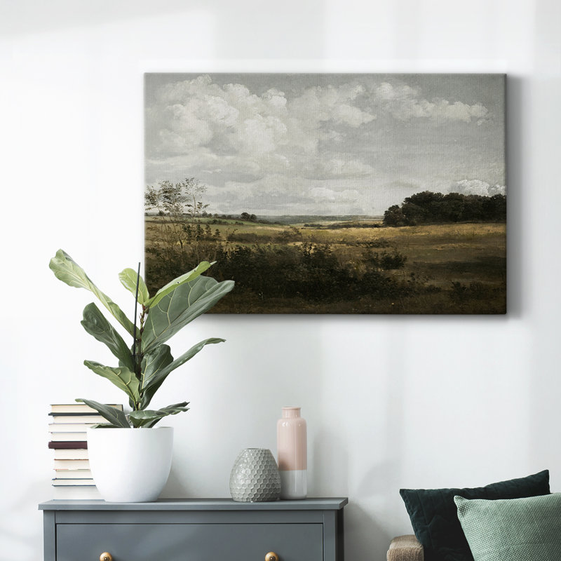 Paysage rétro - CML XXXIV, reproduction d'art sur toile, H 9 po x l 13 po