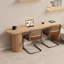 Bureaux rectangulaires en bois massif de couleur bois-108739690