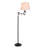 Alistar 60'' Black Swing Arm Floor Lamp