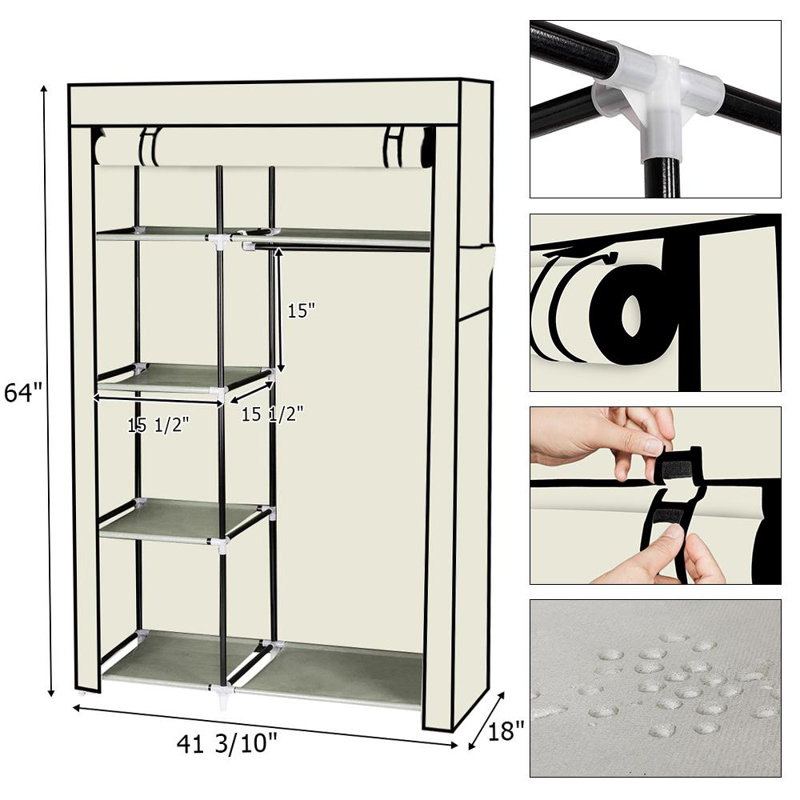 Armoire portative Wedgeworth, Beige