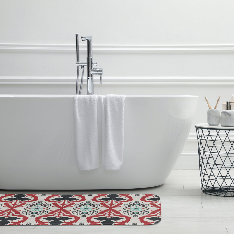 Tapis de bain Happy Hippy, L 17 po x L 24 po, Gris