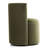 Velvet Rolling Barrel Armchair with Wheels-998789979